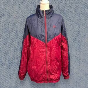 Vintage Nike Windbreaker Jacket - Red & Blue Colorblock, Men’s Large